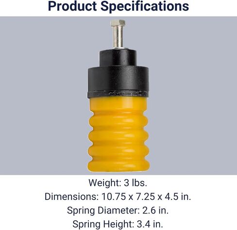 SuperSprings SSF-403-54 ، SumoSprings Front Solo لجيب Wrangler JK ، الزوج الأيسر/الأيمن ، 1400 (LB) عند ضغط 50 ٪ ، مصنوع في الولايات المتحدة الأمريكية ، الأصفر in Saudi Arabia