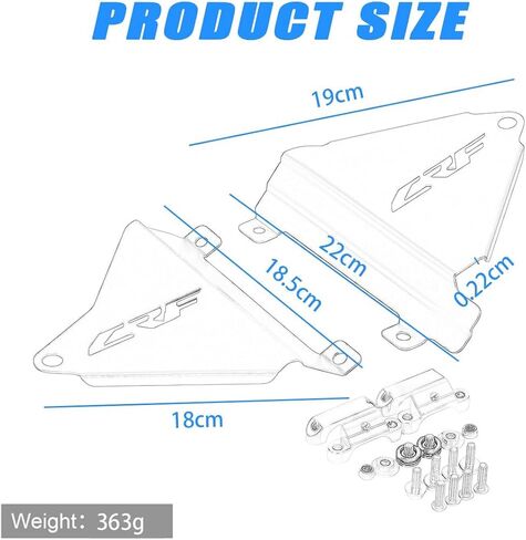 Compatible with CRF450L CRF450RL CRF450X 2019-2024 Radiator Support Braces Motorcycle Accessories Off Road Dirt Bike Aluminum Side Radiator Guards Radiator Braces(Red) in Saudi Arabia