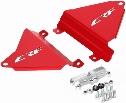 Compatible with CRF450L CRF450RL CRF450X 2019-2024 Radiator Support Braces Motorcycle Accessories Off Road Dirt Bike Aluminum Side Radiator Guards Radiator Braces(Red) in Saudi Arabia