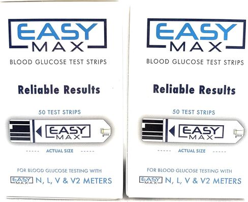 100 شرائح اختبار الجلوكوز في الدم Easymax (صناديق من 50) in Saudi Arabia