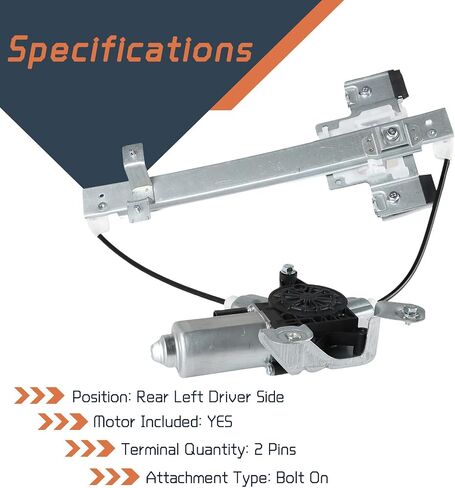 751-724 Window Regulator Driver Side Front with Power Window Motor for Cadillac Escalade ESV Chevy Silverado 1500 Tahoe GMC Sierra 1500 Sierra 2500 HD 2014-2020 OE#23422490(Front Left Side) in Saudi Arabia