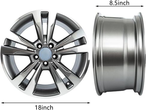 Set of 4 New 18-Inch Gun Grey Wheels 18x8.5 Alloy Wheel Rim for Mercedes Benz E350 E400 Rims OE Design Replacement in Saudi Arabia