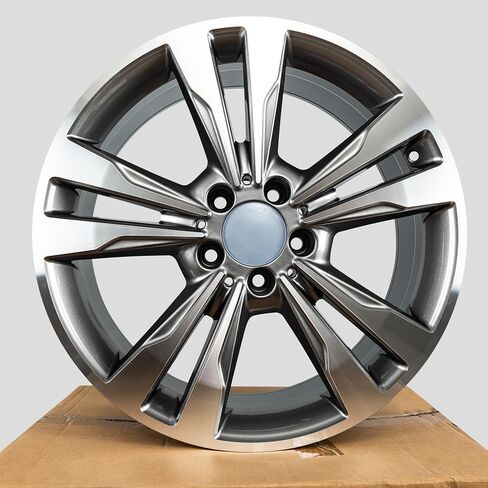 Set of 4 New 18-Inch Gun Grey Wheels 18x8.5 Alloy Wheel Rim for Mercedes Benz E350 E400 Rims OE Design Replacement in Saudi Arabia