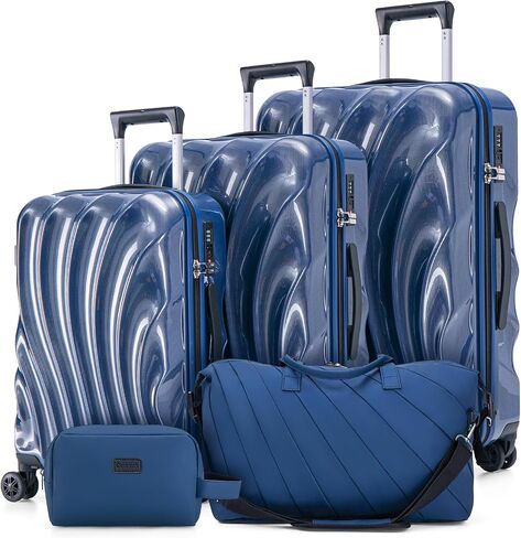 Carry On Luggage 22x14x9 Airline Approved,ABS+PC Hardside Luggage with Spinner Wheels,20 Inch Carry-on Luggage with Phone Holder in Kuwait