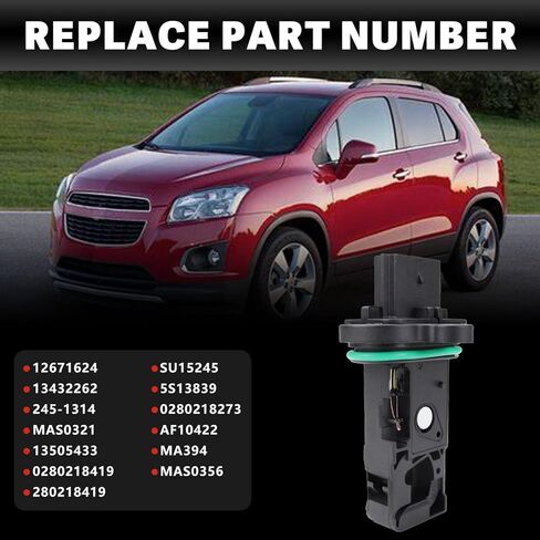 USTAR Mass Air Flow Sensor Meter Compatible with Chevy Cruze Sonic Trax Buick Encore Verano Replaces# 12671624 13432262 0280218419 in Kuwait