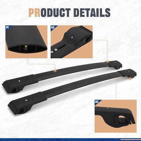 القضبان المتقاطعة تناسب فورد اكسبلورر 2011 2012 2013 2014 2015 رف سقف قابل للتعديل العارضة رف الأمتعة حامل البضائع (2 قطعة) in Kuwait