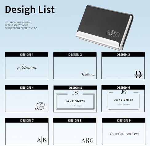 Onedor Personalized Business Card Holder, Leather Card Holder, business Card Case, Magnetic Closure, Gift For Men, New Job Gift (Black) in Saudi Arabia