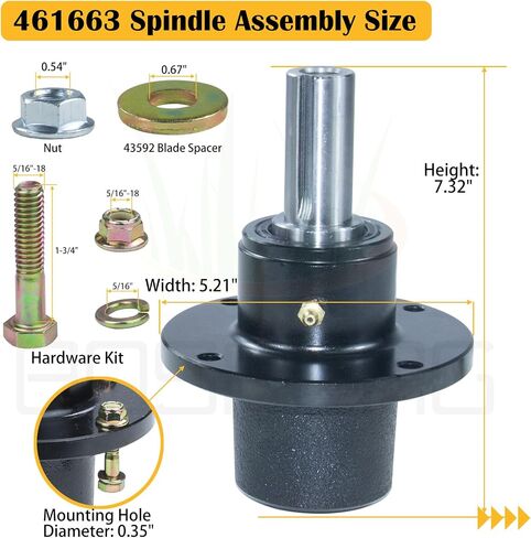 3 حزمة قبل الزواج 461663 مجموعة المغزل SCAG يحل محل SCAG 4616663 SCAG SCAG SCAG 461663 ASSEMBLY SCAG 46631 المغزل SCAG 461663 المغزل Assy 46631 Scag Spindle in Kuwait
