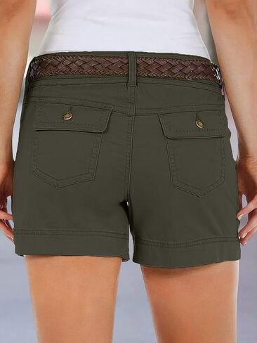 Flamingals Women's Mid Percer Solid Slid Side Flap Congal Shorts in Saudi Arabia
