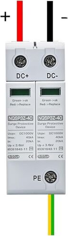 DC SPD Surge Protector 250V 500V 1000V Voltage 2P Protection 20KA 40KA High Current (2p DC250V) in Saudi Arabia