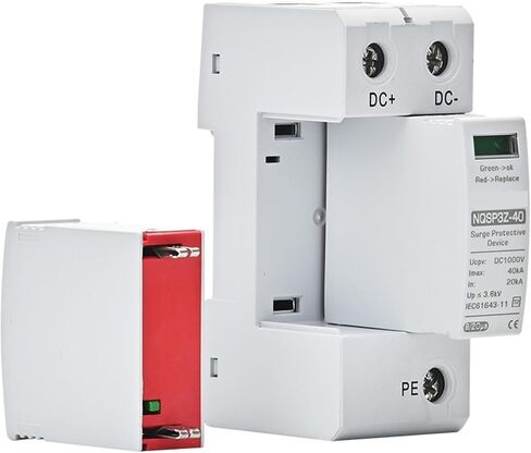 DC SPD Surge Protector 250V 500V 1000V Voltage 2P Protection 20KA 40KA High Current (2p DC250V) in Saudi Arabia