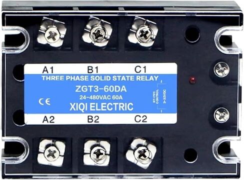3 Phase DC Control AC Relay SSR-10A 25A 40A 60A 80A 100A Three Phase SSR 3-32VDC to 24-480VAC Solid State Relay Module(60DA) in Saudi Arabia