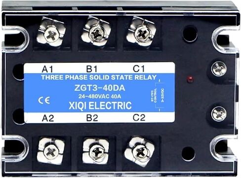 3 Phase DC Control AC Relay SSR-10A 25A 40A 60A 80A 100A Three Phase SSR 3-32VDC to 24-480VAC Solid State Relay Module(60DA) in Saudi Arabia