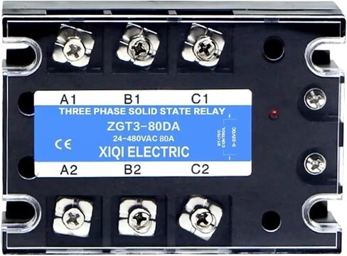 3 Phase DC Control AC Relay SSR-10A 25A 40A 60A 80A 100A Three Phase SSR 3-32VDC to 24-480VAC Solid State Relay Module(60DA) in Saudi Arabia