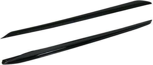 Ikon Motorsports ، التنانير الجانبية متوافقة مع 2019-2025 BMW G20 3 Series M-Sport Pumper ، M-Performance Rocker Skirt Skirt Extension Spoiler 2PC Set ABS Black in Kuwait