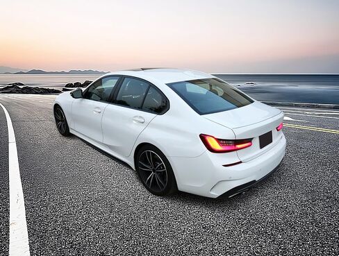 Ikon Motorsports ، التنانير الجانبية متوافقة مع 2019-2025 BMW G20 3 Series M-Sport Pumper ، M-Performance Rocker Skirt Skirt Extension Spoiler 2PC Set ABS Black in Kuwait