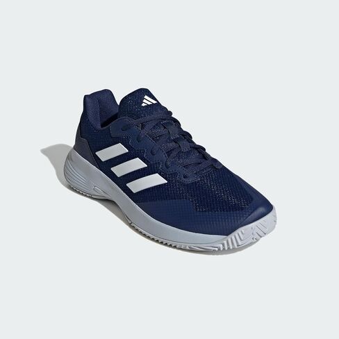 adidas Men's GameCourt 2 Sneaker, Dark Blue/White/Halo Blue, 10.5 in Saudi Arabia