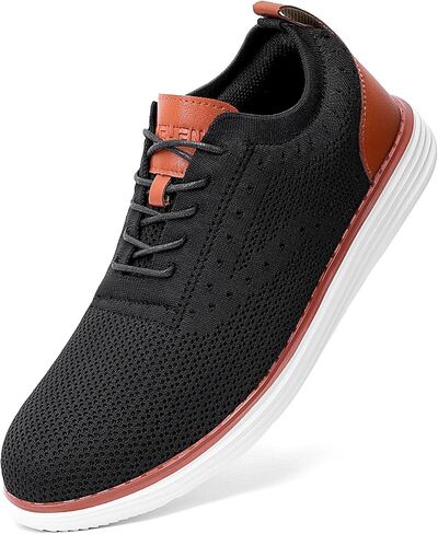 Furuian Steel Toe Shoes for Men Safety Shoes for Men Casual Dress Work Sneakers Lightweight Steel Toe Work Sneakers Comfortable Safety Tennis Oxfords in Kuwait