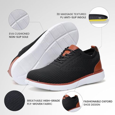 Furuian Steel Toe Shoes for Men Safety Shoes for Men Casual Dress Work Sneakers Lightweight Steel Toe Work Sneakers Comfortable Safety Tennis Oxfords in Kuwait