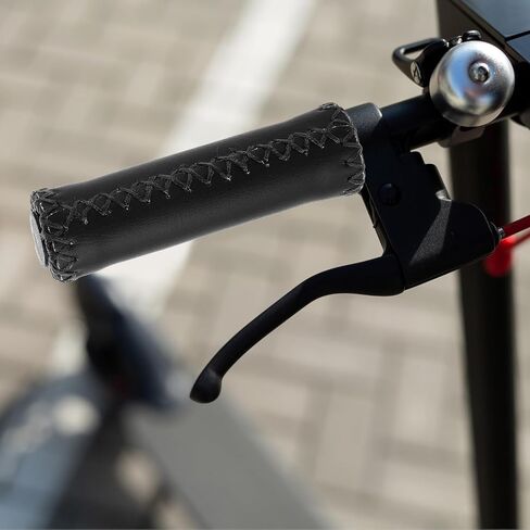 Bike Bicycle Comfort Handlebar Grips Brown Beach Cruiser Bike Bicycle Soft Synthetic Leather Handlebar Cover Grips Bar Vinyl Leather Grips Fits Most 22.2mm (7/8") Bicycle Handlebar in Saudi Arabia