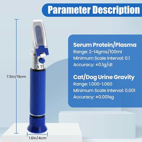 Honey Refractometer Honey Moisture Tester for Honey Maple Syrup Molasses Bee Keeping Supplies, Brix and Baume, 3-in-1 Uses, 58-90% Brix Scale Range with ATC RHH-90ATC in Kuwait