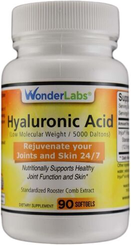 120 mg Hyaluronic Acid Rooster Comb Extract, Made from Injuv Rooster Comb Extract (90) in Kuwait