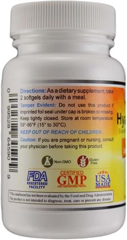 120 mg Hyaluronic Acid Rooster Comb Extract, Made from Injuv Rooster Comb Extract (90) in Kuwait