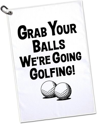 GEYGIE May The Course Be with You Polyester and Cotton Blend Golf Towel, Funny Disc Golf Towel Gifts and Golf Accessories for Men Women Dad Mom Grandpa, Fathers Day Birthday Gift for Disc Golf Lover in Kuwait
