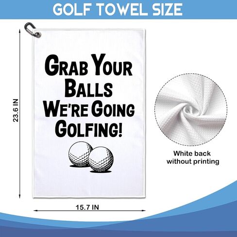 GEYGIE May The Course Be with You Polyester and Cotton Blend Golf Towel, Funny Disc Golf Towel Gifts and Golf Accessories for Men Women Dad Mom Grandpa, Fathers Day Birthday Gift for Disc Golf Lover in Kuwait