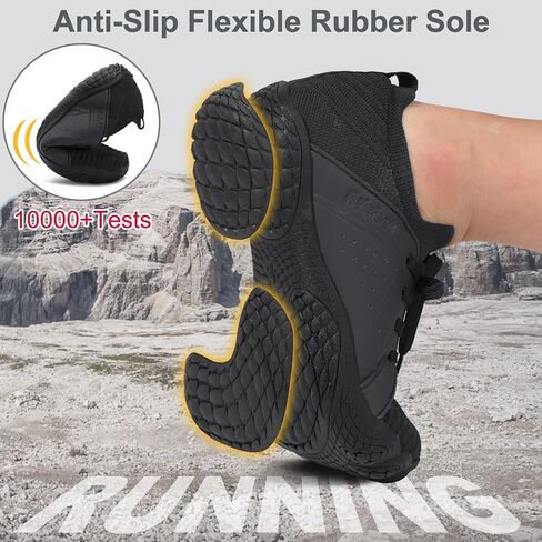 RELXFEET MEN MEN'S Barefoot Trail Running Shoes Minimalist Wide Toe Box Design Zero Drop Drop Non Slip Rubber Sole for Gym Greaking Walking in Kuwait