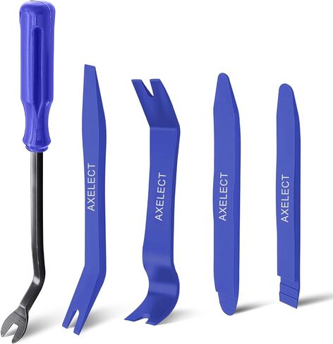 AXELECT 5 Pack Trim Removal Tool Kit, No Scratch Plastic Pry Tool Kit,Auto Trim Tool Kit Car Tools,Car Panel Door Window Tools Kit,Fastener Removal Interior Trim Tools in Saudi Arabia