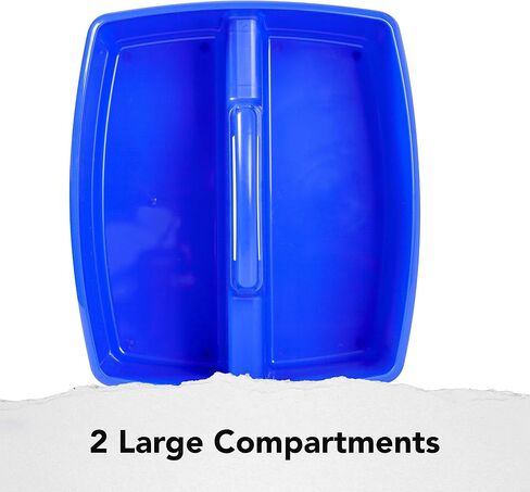 Storex 2-Compartment Large Craft Caddy – Multipurpose Classroom Organizer with Handle, Black, 1-Pack (00973C06C) in Kuwait