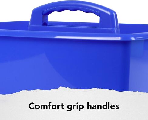 Storex 2-Compartment Large Craft Caddy – Multipurpose Classroom Organizer with Handle, Black, 1-Pack (00973C06C) in Kuwait
