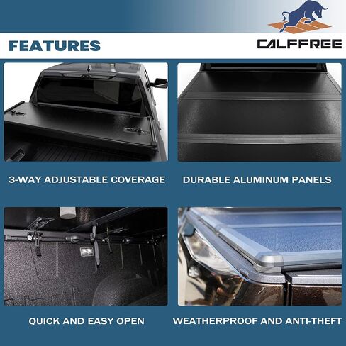 Hard Tri-Fold Truck Bed Tonneau Cover Compatible with 2015-2025 Ford F150 5.5 FT Bed (66") in Kuwait