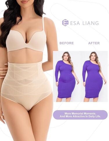 ESA Liang Thong Formear for Women Tummy Control High Cherced Thong Banties Seamless Body Shaper Royle in Kuwait