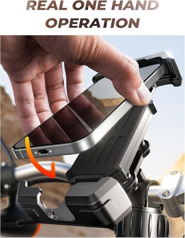 حامل هاتف Lisen Bike ، [من الدرجة العسكرية المضادة للهواء ＆ مقاومًا للانخفاض ＆ هز هزات مضاد للرسائل. in Saudi Arabia