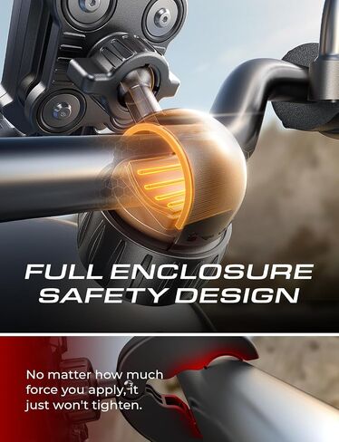 حامل هاتف Lisen Bike ، [من الدرجة العسكرية المضادة للهواء ＆ مقاومًا للانخفاض ＆ هز هزات مضاد للرسائل. in Saudi Arabia