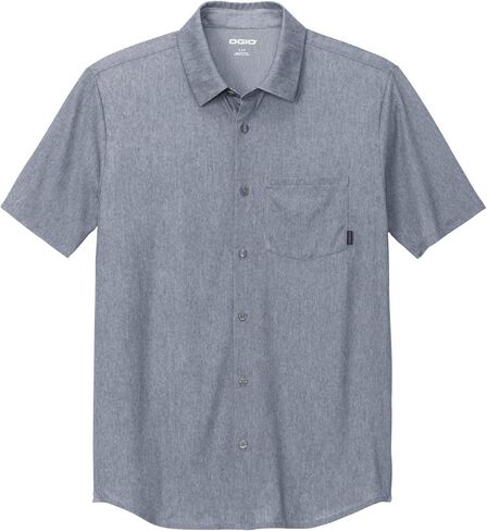 OGIO Unisex Extend Short Sleeve Button Up | Collared Work Shirt for Men & Women, Knitted Polo Shirt in Saudi Arabia