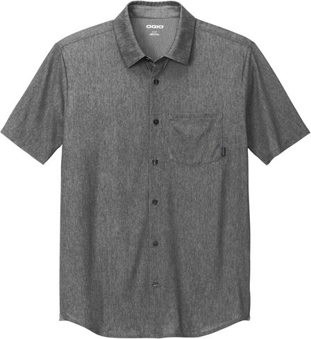 OGIO Unisex Extend Short Sleeve Button Up | Collared Work Shirt for Men & Women, Knitted Polo Shirt in Saudi Arabia