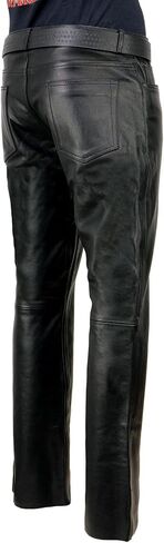 Milwaukee Leather Men's Premium Classic Casual Leather Motorcycle Riding Pants - 32 in Saudi Arabia