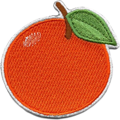 Freshly Picked Orange Fruit Patch Citrus Juice Florida Embroidered Iron On in Saudi Arabia