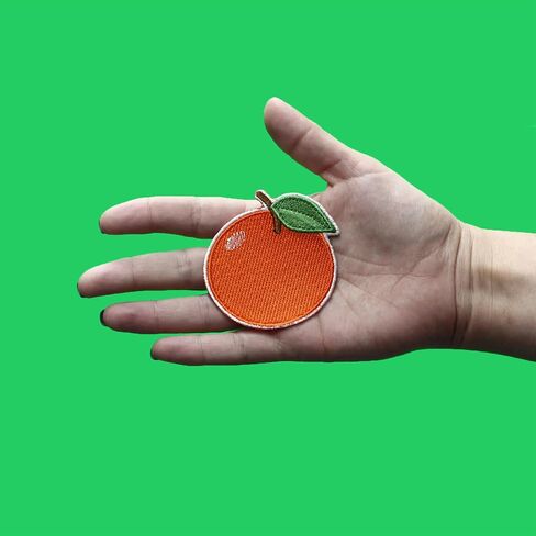 Freshly Picked Orange Fruit Patch Citrus Juice Florida Embroidered Iron On in Saudi Arabia