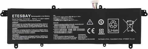 B31N1911 C31N1911 استبدال البطارية لـ ASUS VivoBook Flip 14 TM420IA TP470EA TP470EZ M413DA M413IA F413JA X421DA X421FA X421FL X421JA R413DA R432UA R438IA S413DA S413FA S433FA K413FA K413FQ in Kuwait