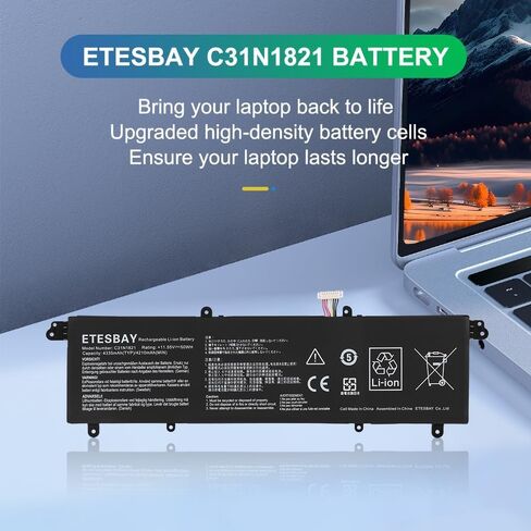 B31N1911 C31N1911 استبدال البطارية لـ ASUS VivoBook Flip 14 TM420IA TP470EA TP470EZ M413DA M413IA F413JA X421DA X421FA X421FL X421JA R413DA R432UA R438IA S413DA S413FA S433FA K413FA K413FQ in Kuwait
