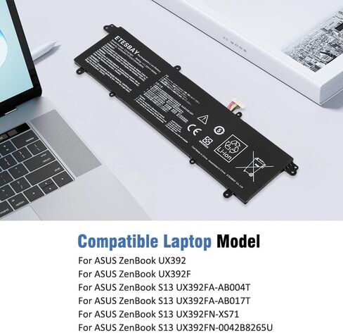 B31N1911 C31N1911 استبدال البطارية لـ ASUS VivoBook Flip 14 TM420IA TP470EA TP470EZ M413DA M413IA F413JA X421DA X421FA X421FL X421JA R413DA R432UA R438IA S413DA S413FA S433FA K413FA K413FQ in Kuwait