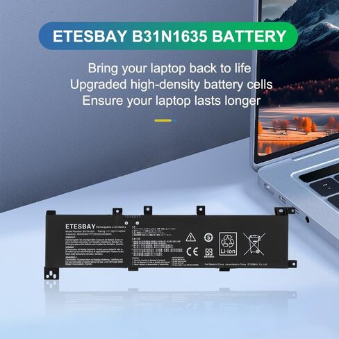 B31N1635 Battery Replacement for ASUS VivoBook Pro 17 A705U A705UA X705U X705UA X705UB X705UF X705UV X705UN X705UQ X705N X705NA X705NC X705M X705MA X705MB F705M F705MA F705NA Pro N705U N705UD in Kuwait