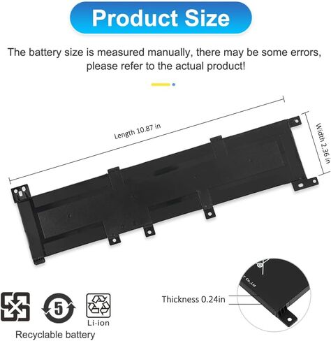 B31N1635 Battery Replacement for ASUS VivoBook Pro 17 A705U A705UA X705U X705UA X705UB X705UF X705UV X705UN X705UQ X705N X705NA X705NC X705M X705MA X705MB F705M F705MA F705NA Pro N705U N705UD in Kuwait