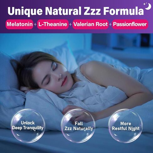Melatonin Gummies 20mg for Adults - Maximum Strength Melatonin Gummies with L-Theanine, Glycinate Magnesium, Omega-3, MSM, D3 & Zinc - Non-Habit Forming, Vegan, Non GMO, Natural Mixed Berry Flavor in Saudi Arabia