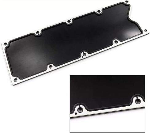 551629 LS Gen 3 Valley Pan Cover Plate Endxedo Low Profile Custom Knock Sensor w/Bolts for LSX LS1 LM7 LR4 LQ4 LS6 L59 LQ9 LM4 L33 (Black) in Saudi Arabia