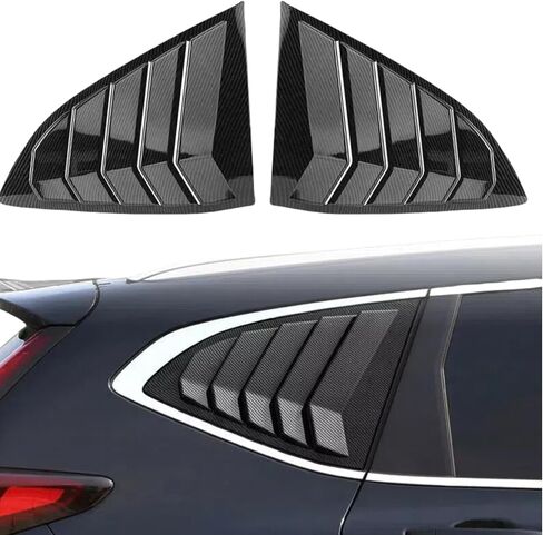Rear Side Window Louvers Air Vent Scoop Cover Blinds for Honda CRV 2017-2022 (Glossy Black) in Saudi Arabia